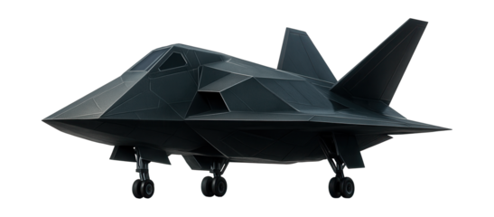 Angular stealth landing vessel with radar-absorbing coating.