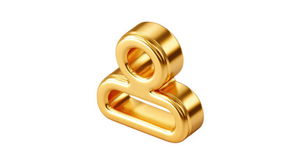 Golden Abstract Shape: A minimalist, gleaming golden abstract shape, its curves and lines creating a sense of balance and sophistication.