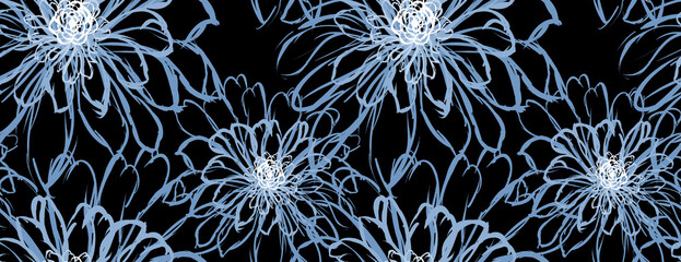 Seamless flower pattern. Abstract pattern. Textile print pattern