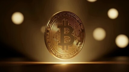 Symbol cryptocurrency bitcoin cryptocurrency dark on background digital currency golden finance representing authentic visual style and cinematic detail. - Powered by Adobe