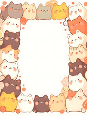 frame with cats