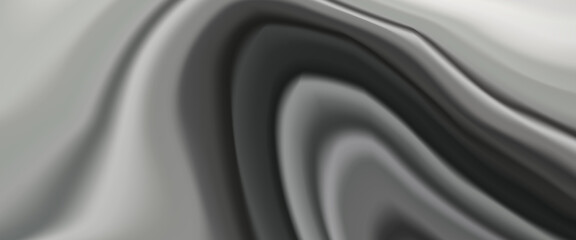 Smooth monochrome abstract background with flowing liquid shapes and soft gradients, creating an elegant, modern, and minimal grayscale design.