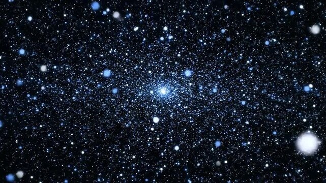 Swirling stellar expanse dazzling celestial ballet
