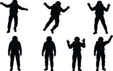 Feline walking cycle silhouettes, panther motion sequence, animal biomechanics study, animation reference, quadruped gait analysis, wildlife stride poses, design grid layout