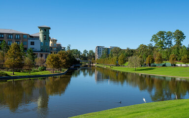 The Waterway and the surrounding area in The Woodlands, Texas