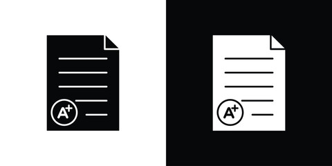 Report card icon Isolated. icon for logo, graphic design and more.