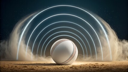 Catch the excitement with this stunning baseball art with neon glow, fun and creative