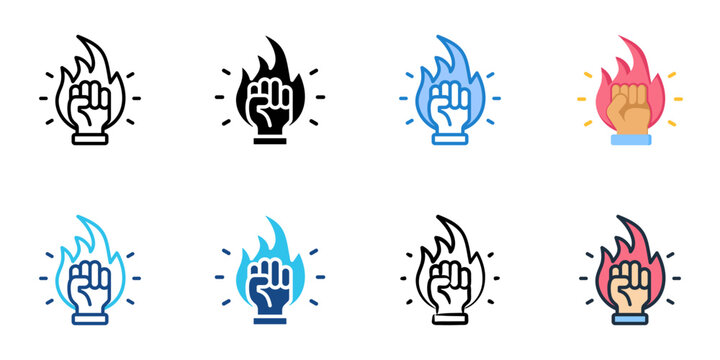 Motivation icon set multiple style collection vector illustration 
