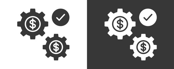 Operating Icon Set Vector Collection Isolated In Black And White