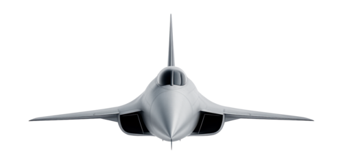 High-speed interceptor featuring a long nose cone and delta wings.