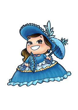 sinhazinha festival de parintins - azul caprichoso