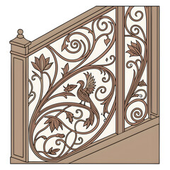 ornate wooden carving