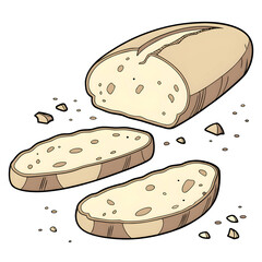 set of bread