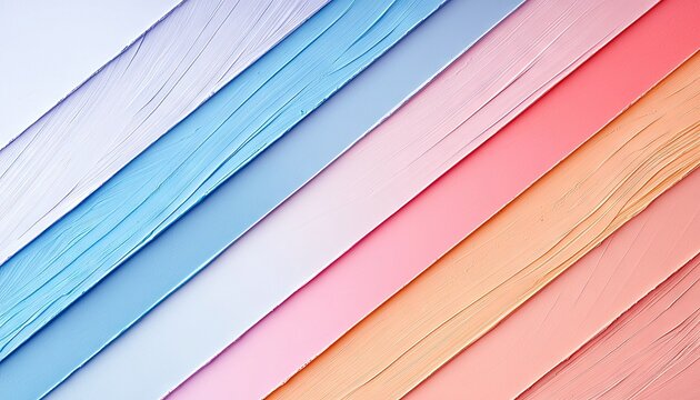 Abstract background with diagonal stripes in pastel shades of purple, blue, pink, and orange. The surface has a subtle texture.