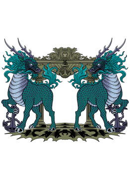 Twin kirin legend of animal