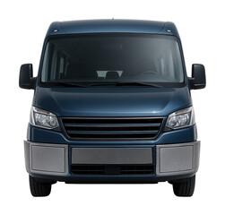 Naklejka premium Minibus featuring built-in external storage compartments.