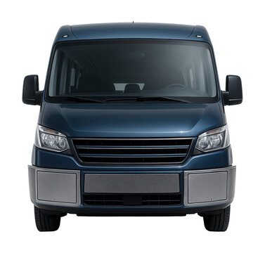 Minibus featuring built-in external storage compartments.