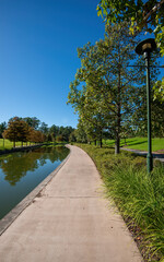 The Waterway and the surrounding area in The Woodlands, Texas