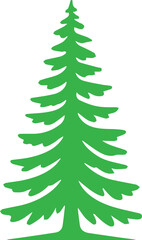 spruce monochrome emblem wildlife lodge badge for nature projects