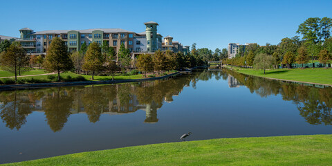 The Waterway and the surrounding area in The Woodlands, Texas
