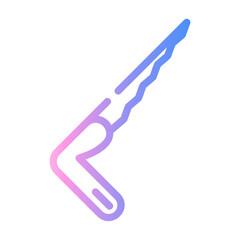 hand saw Line Gradient Icon