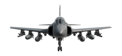 Large attack aircraft featuring a wide wingspan and several underwing hardpoints.