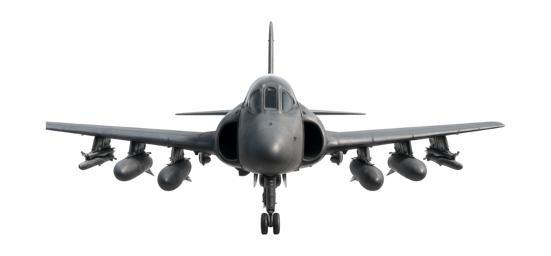 Large attack aircraft featuring a wide wingspan and several underwing hardpoints.