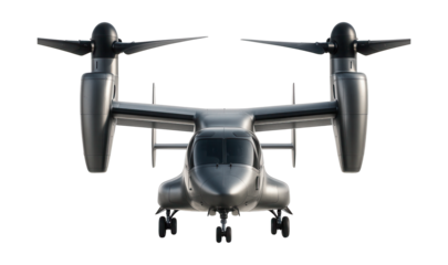 Vertical takeoff and landing aircraft featuring tiltrotor engines and short wings.