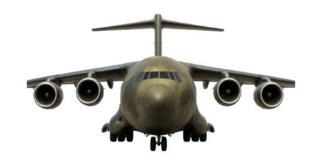 Large military transport aircraft featuring a rounded nose and elevated wings.