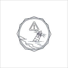 Coastal flood advisory warning banner design