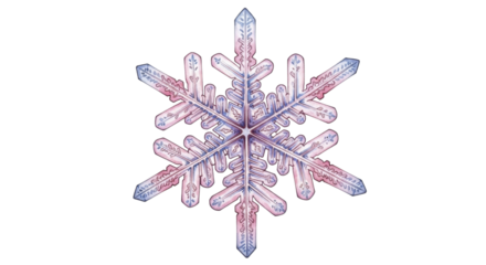 Christmas snowflake crystal on a transparent background, PNG image, PNG file
