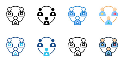 Inclusivity icon set multiple style collection vector illustration 
