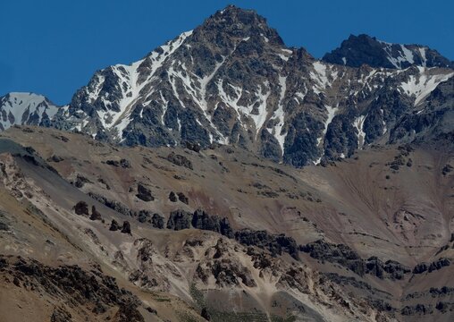 View at Horcones Valley at Aconcagua Provincial Park, Argentina