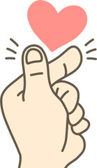 사랑과 감정을 표현하는 하트 모양 디자인으로, 로맨스·고백·설렘·연인 감성 등을 담은 따뜻한 분위기의 하트 그래픽 이미지