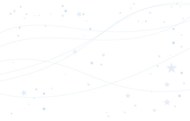 淡い水色の星が舞う背景イラスト　Web