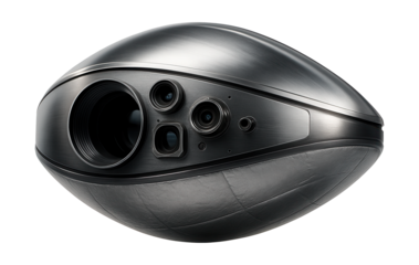 Elliptical space observatory featuring optical tools and thermal insulation.