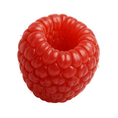 Fresh and Juicy Raspberry Isolated on White Background