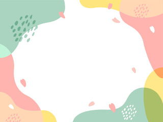 春めく背景イラスト