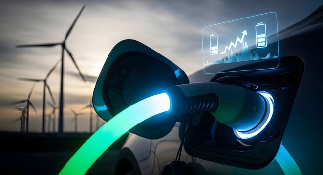 Renewable energy innovation: electric vehicle charging with wind turbines for sustainable future and clean transport solution
