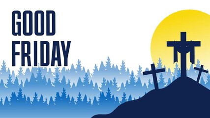 happy good friday with cross