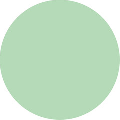 A Simple Light Green Circle Icon on a Transparent Background Representing a Basic Geometric Shape and a Clean Design Element for Digital Interfaces and Graphic Design Applications
