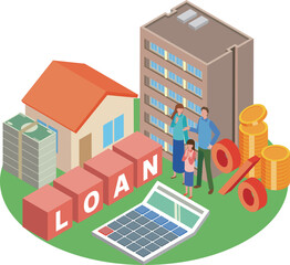 住宅ローンのイメージイラスト