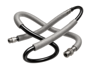 Flexible propellant feed lines with thermal insulation wraps.