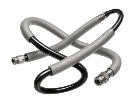 Flexible propellant feed lines with thermal insulation wraps.