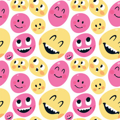 Fototapeta premium Y2k Seamless Pattern