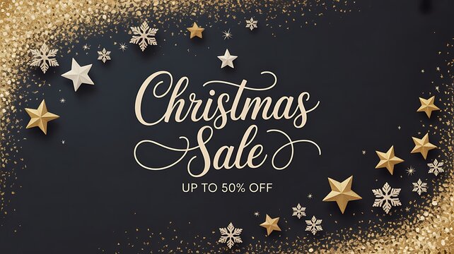 Christmas sale vector poster design set with sale promotional text and colorful christmas elements in red and white background. Vector illustration.