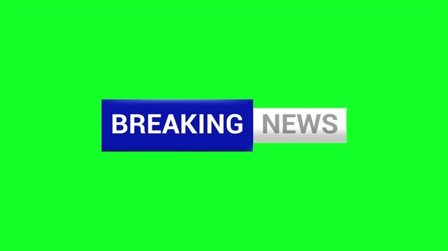 Breaking News Banner Animation With Green Screen