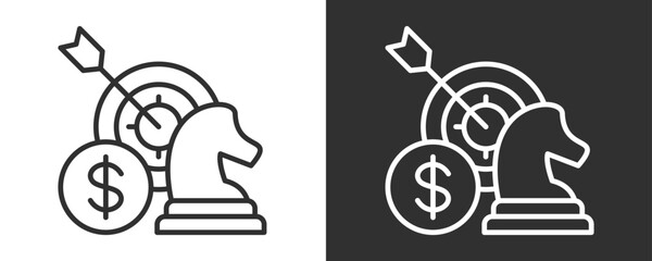 Focus Icon Set Vector Collection Isolated In Black And White