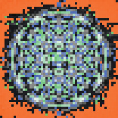 Pixel Glitch Vinyl Cover Backgrounds