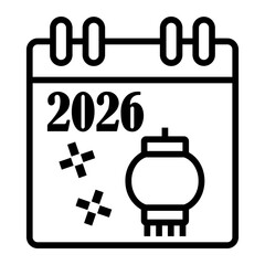 chinese new year Line Icon